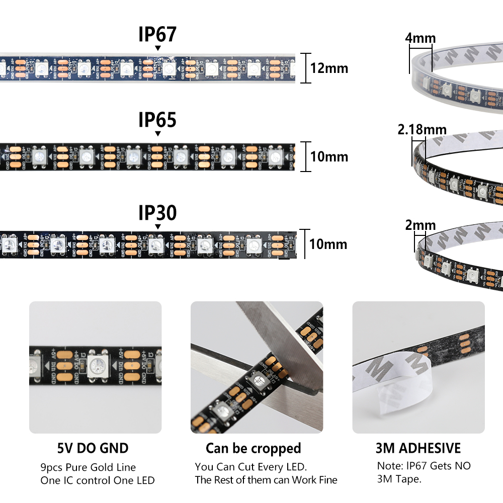WS2812B Smart Pixel RGBIC Led  - Neopixel ulasan dan harga