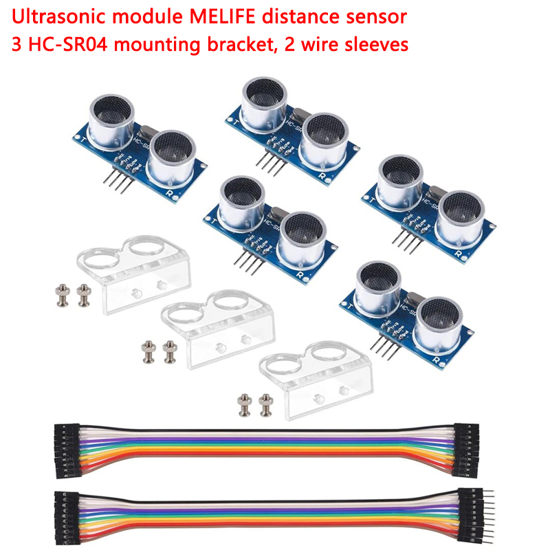 5 ultrasonic modules, MELIFE d - Ultrasonic Sensor Hc-Sr04 ulasan dan harga