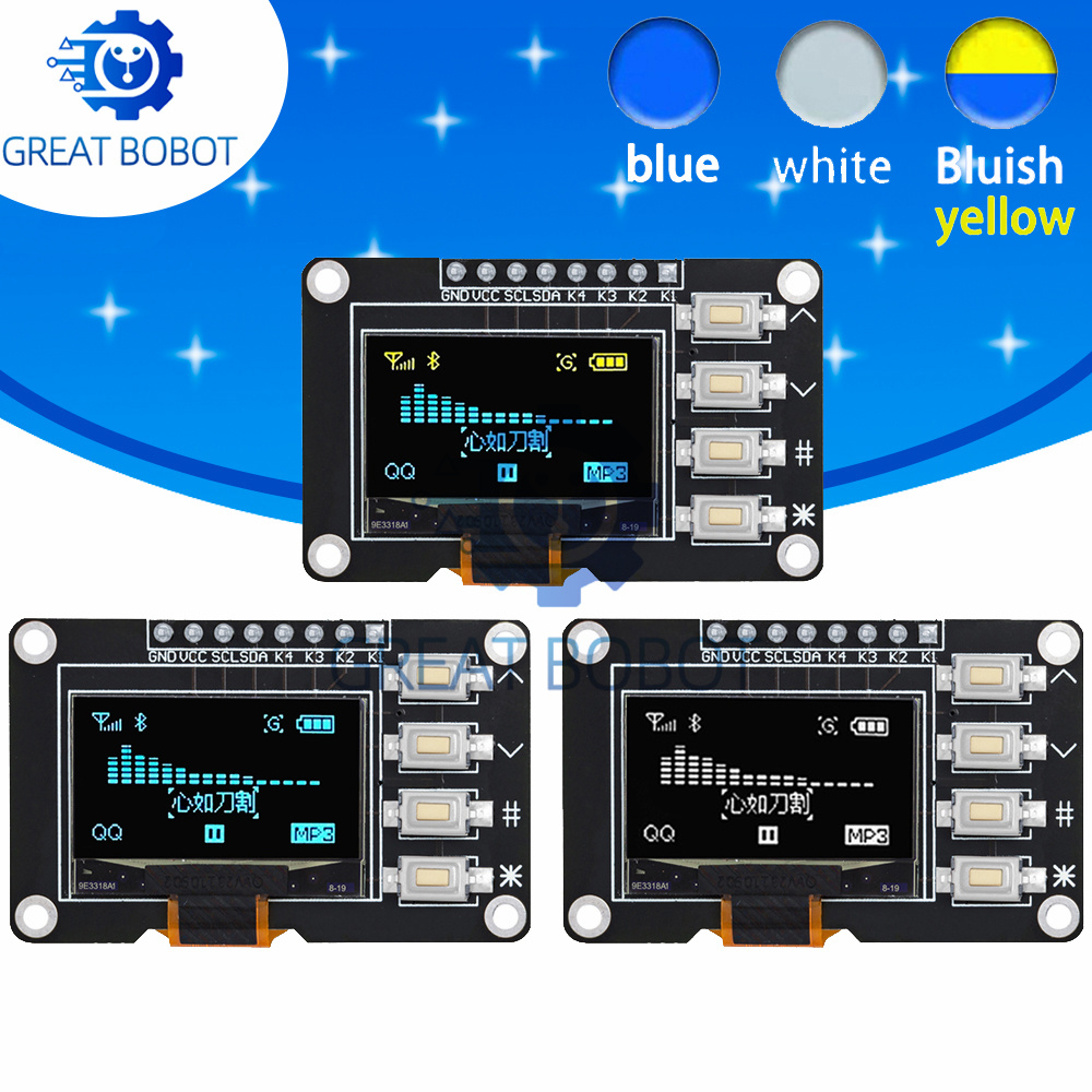 1~2pcs 0.96 inch OLED IIC Whit - Ssd1306 ulasan dan harga