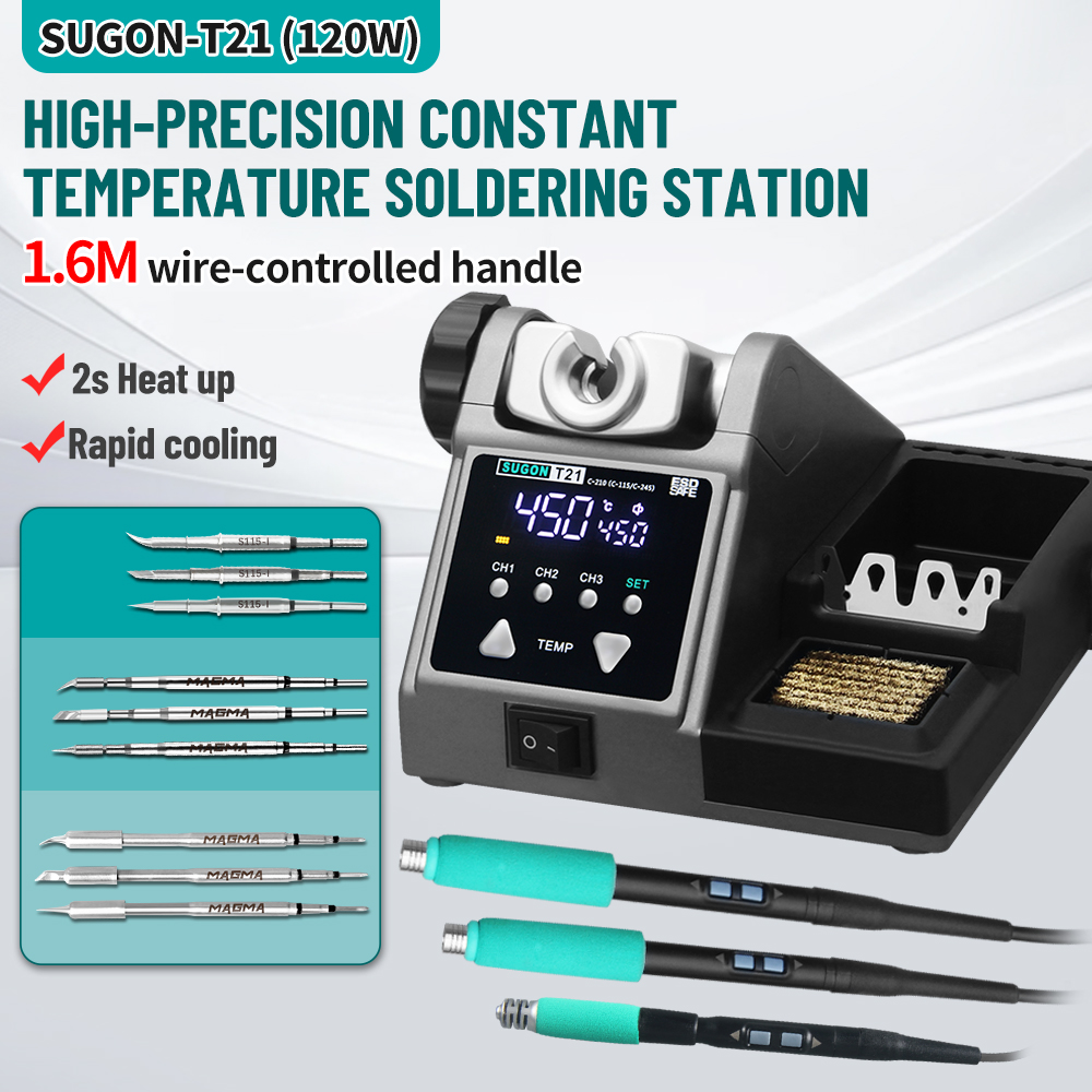 SUGON T21 120W Soldering Stati - Soldering Iron Temperature Probe ulasan dan harga
