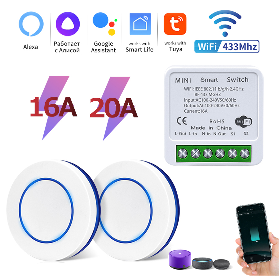 Tuya Wifi Smart Switch RF 433M - Joystick Module ulasan dan harga
