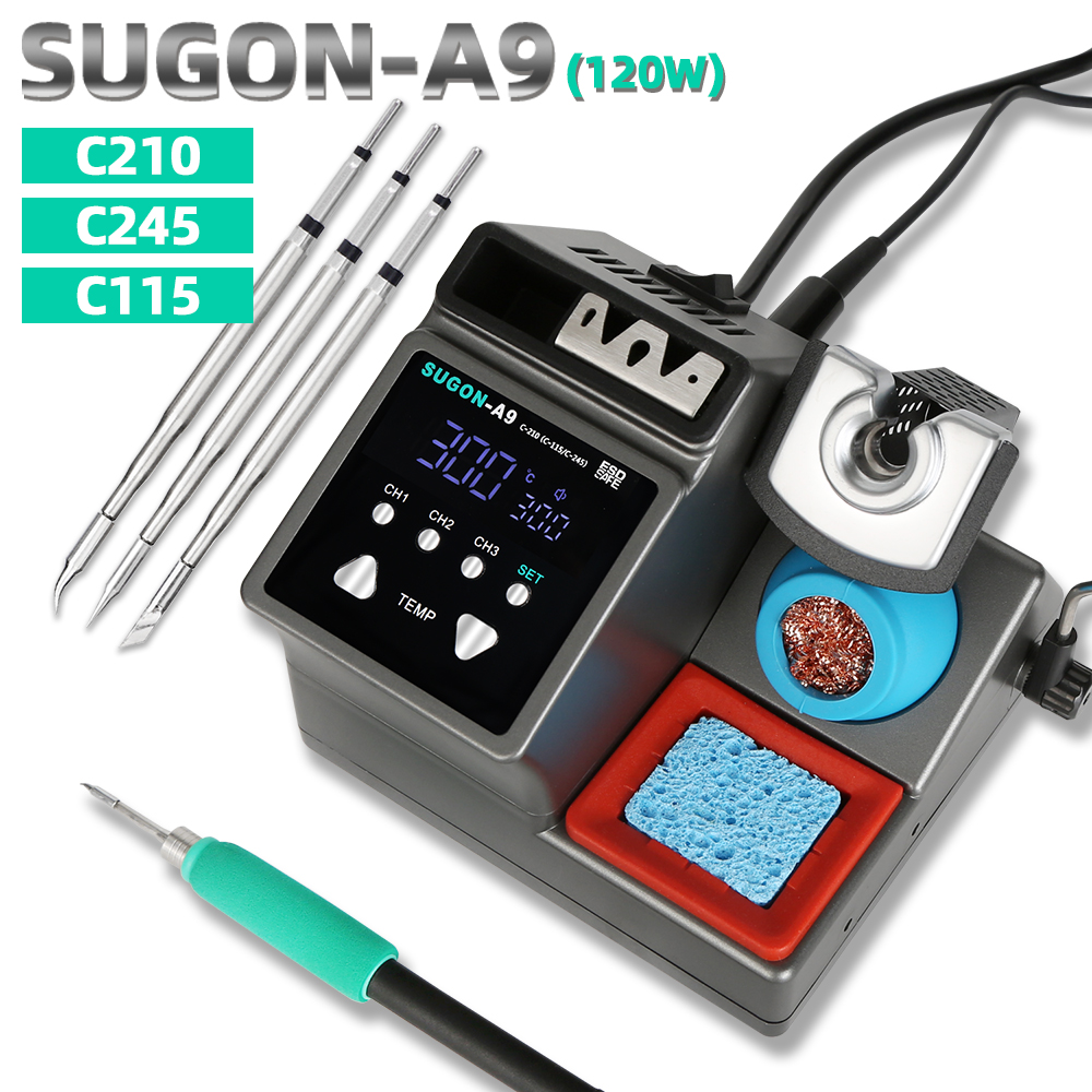 SUGON-A9 Soldering Station Com - Soldering Iron Temperature Probe ulasan dan harga